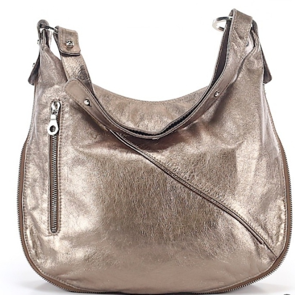 Christopher.Kon Metallic Leather Handbag